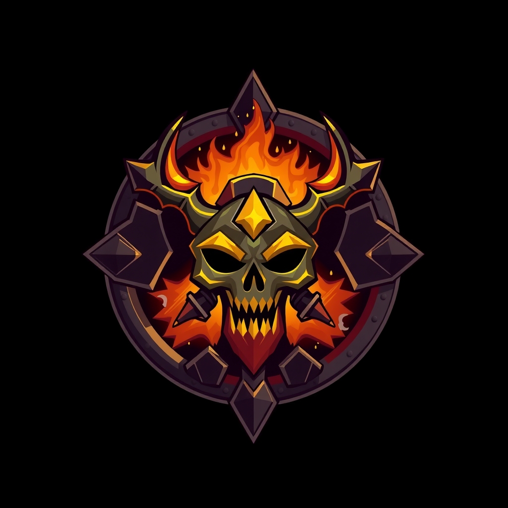 logo for dungeonforge in diablo style by मुफ्त एआई छवि जनरेटर - बिना लॉगिन के✨ | AIGAZOU