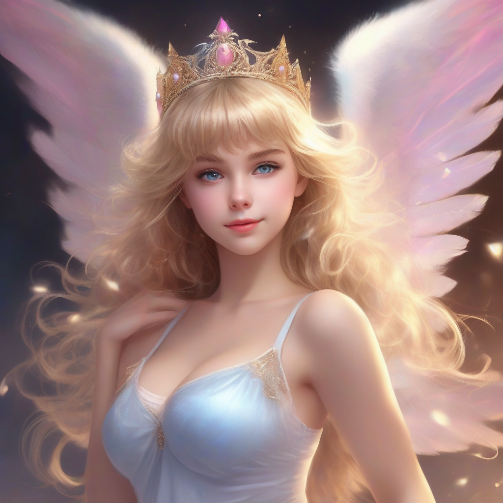 beautiful teenage female angel with wings by मुफ्त एआई छवि जनरेटर - बिना लॉगिन के✨ | AIGAZOU