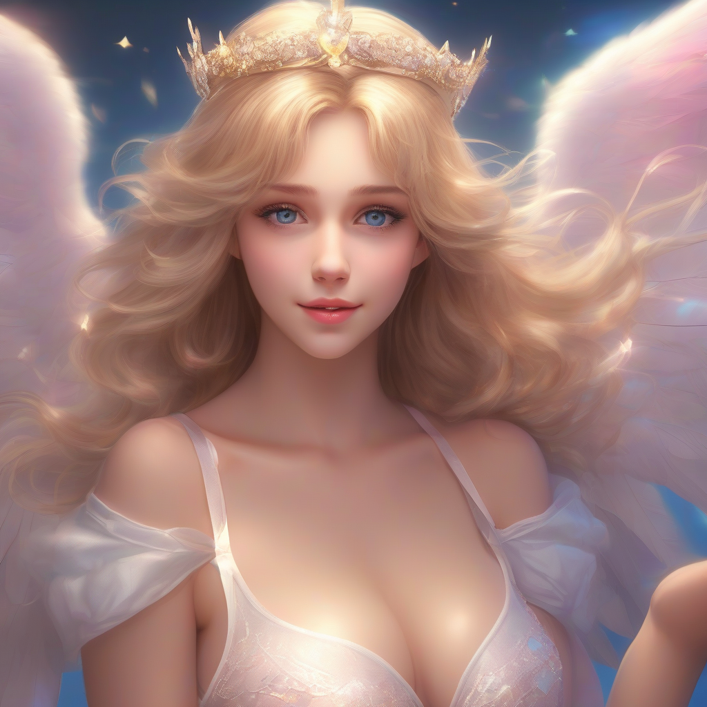 beautiful teenage female angel with wings by मुफ्त एआई छवि जनरेटर - बिना लॉगिन के✨ | AIGAZOU