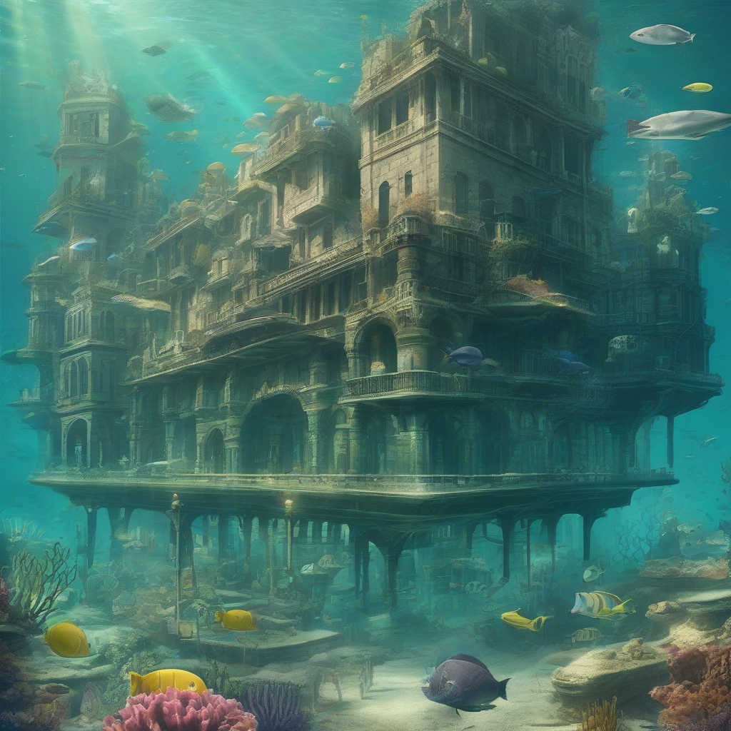 underwater city by मुफ्त एआई छवि जनरेटर - बिना लॉगिन के✨ | AIGAZOU