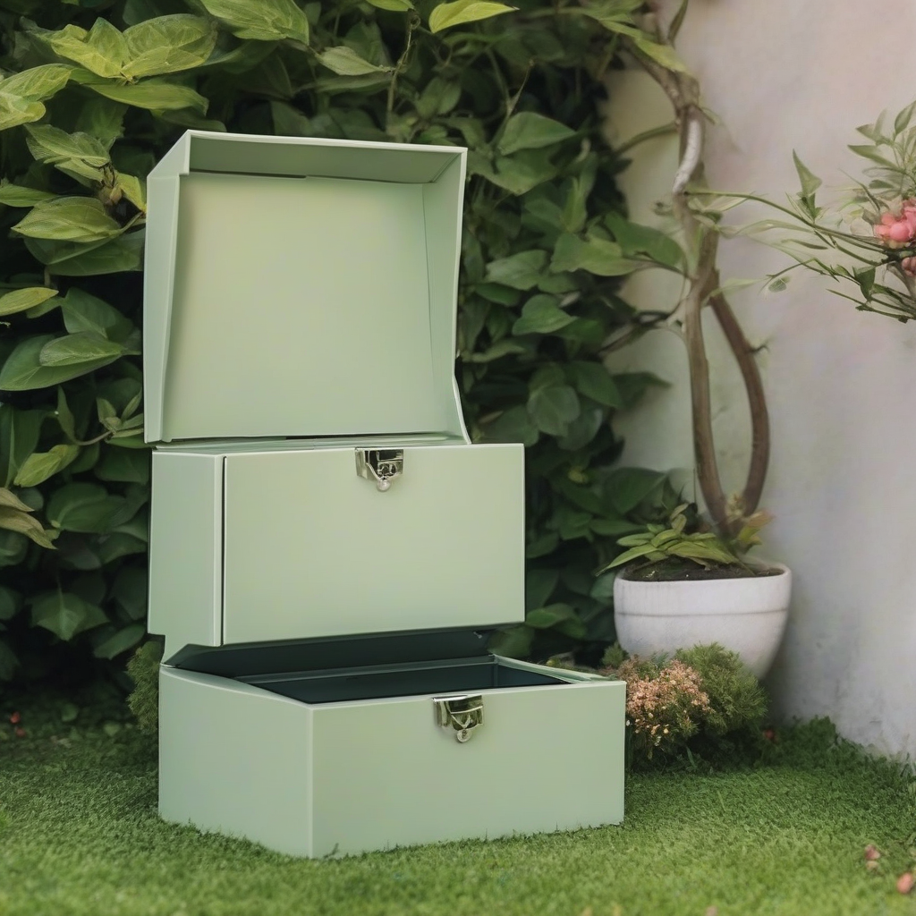 cosmetic box in the garden by मुफ्त एआई छवि जनरेटर - बिना लॉगिन के✨ | AIGAZOU