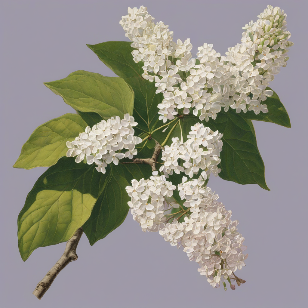 a white lilac branch seen from afar by मुफ्त एआई छवि जनरेटर - बिना लॉगिन के✨ | AIGAZOU