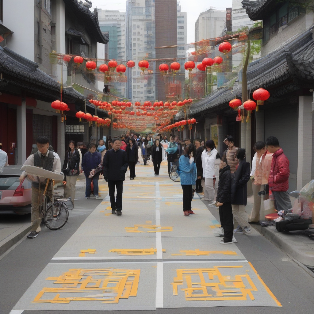 experimental streets with chinese cultural elements by मुफ्त एआई छवि जनरेटर - बिना लॉगिन के✨ | AIGAZOU