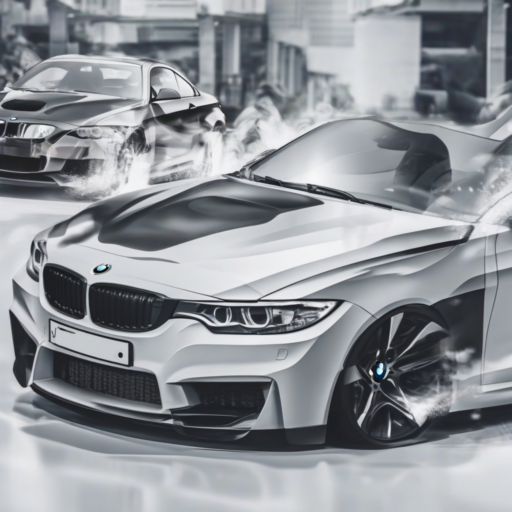 create a white bmw image by मुफ्त एआई छवि जनरेटर - बिना लॉगिन के✨ | AIGAZOU