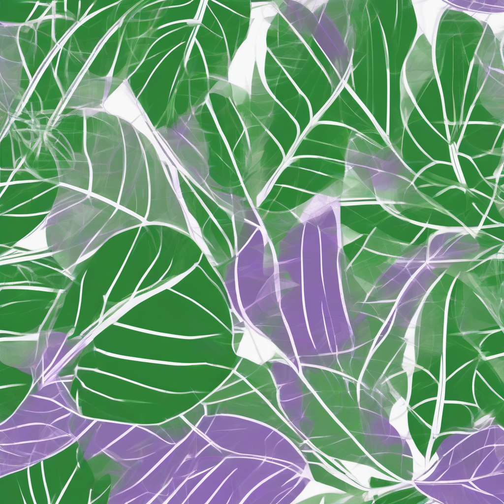 background image for powerpoint presentation green white violet clear structures like a technical drawing individual plant leaves by 무료 AI 이미지 생성기 - 로그인 필요 없음✨ | AIGAZOU