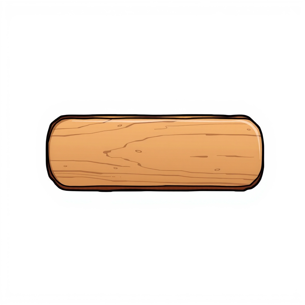 square push button wooden texture anime style by मुफ्त एआई छवि जनरेटर - बिना लॉगिन के✨ | AIGAZOU