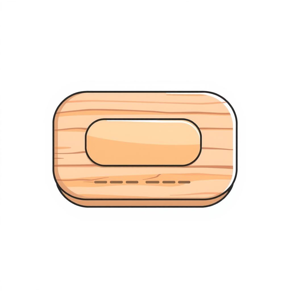 square push button wooden texture anime style by मुफ्त एआई छवि जनरेटर - बिना लॉगिन के✨ | AIGAZOU