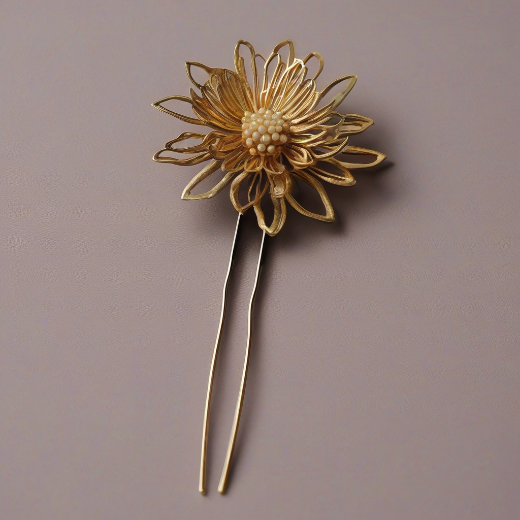 a hairpin with chrysanthemum design by मुफ्त एआई छवि जनरेटर - बिना लॉगिन के✨ | AIGAZOU