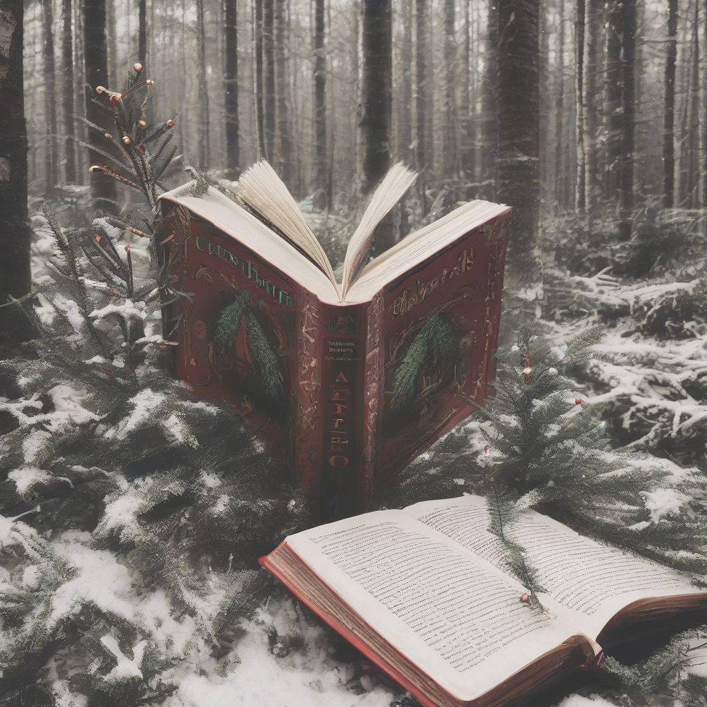 wald buch lesen weihnachten unkitschig by Générateur d'images par IA gratuit - Aucune connexion nécessaire✨ | AIGAZOU