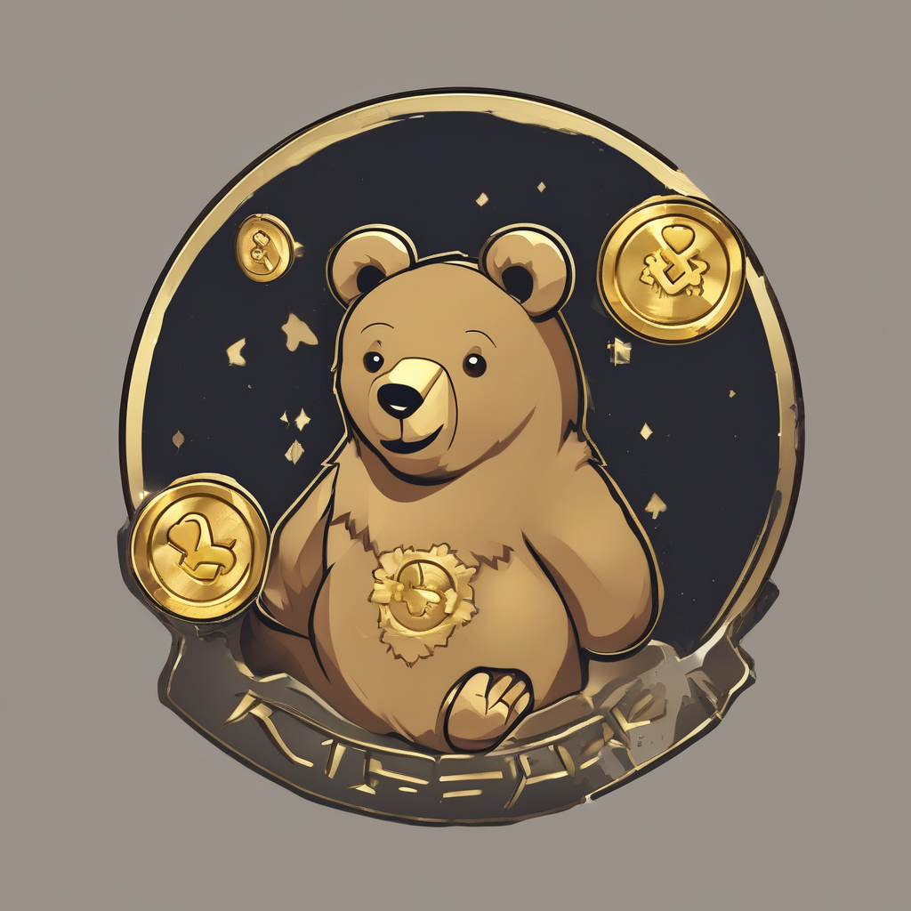 logo with mineki and golden bear by मुफ्त एआई छवि जनरेटर - बिना लॉगिन के✨ | AIGAZOU