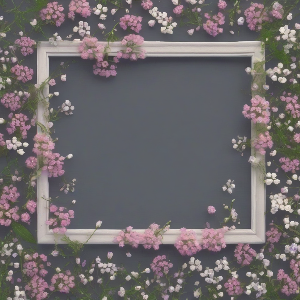 tiny romantic flower frame by मुफ्त एआई छवि जनरेटर - बिना लॉगिन के✨ | AIGAZOU