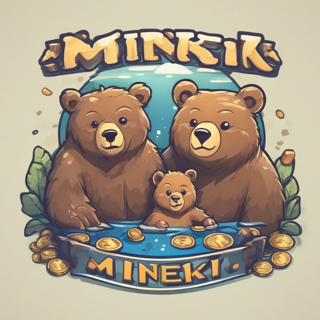 logo application mineki family bears swimming by मुफ्त एआई छवि जनरेटर - बिना लॉगिन के✨ | AIGAZOU