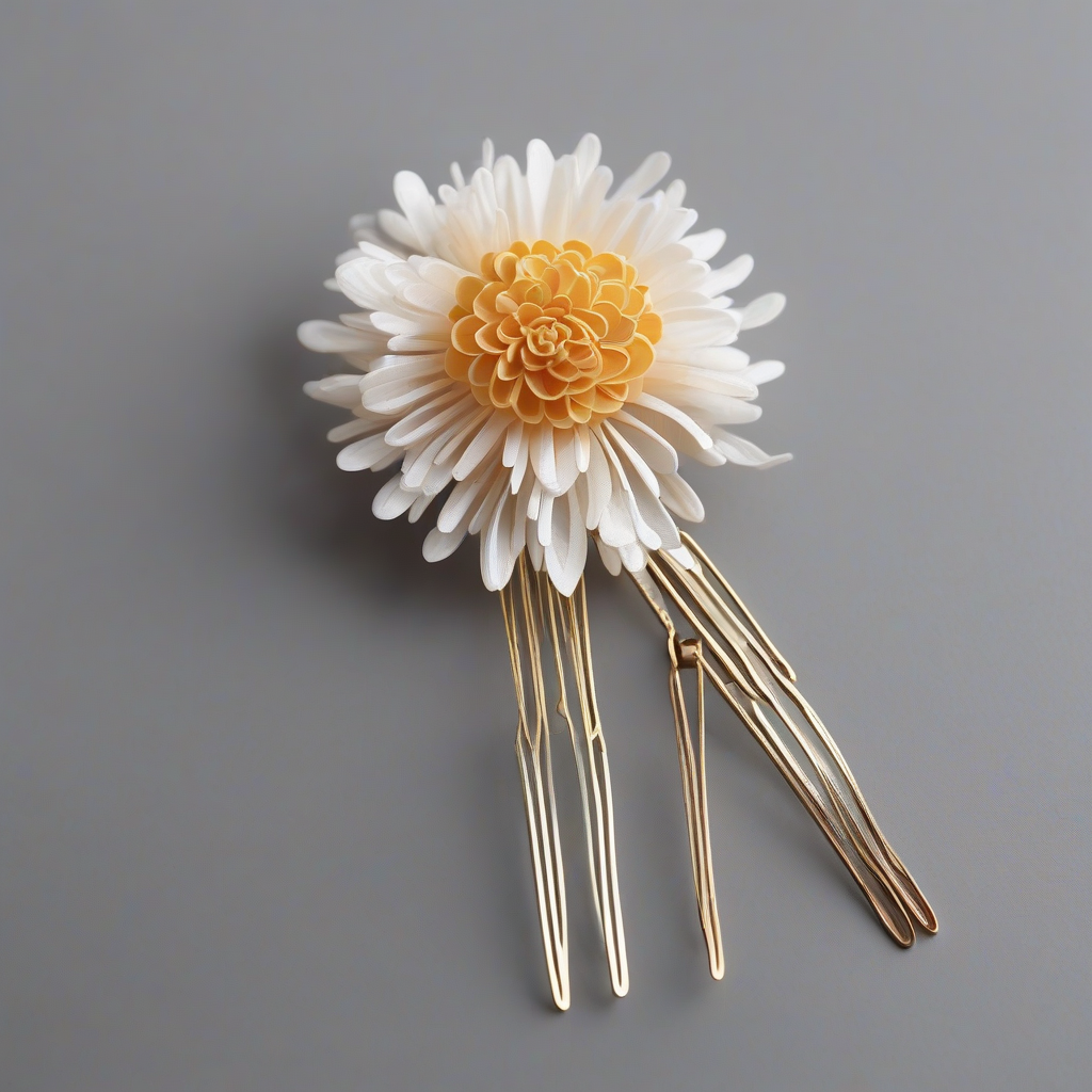 a hairpin with chrysanthemum design by मुफ्त एआई छवि जनरेटर - बिना लॉगिन के✨ | AIGAZOU