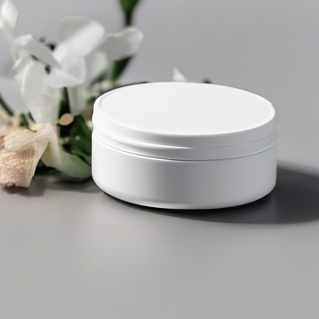 white cosmetic container case by मुफ्त एआई छवि जनरेटर - बिना लॉगिन के✨ | AIGAZOU