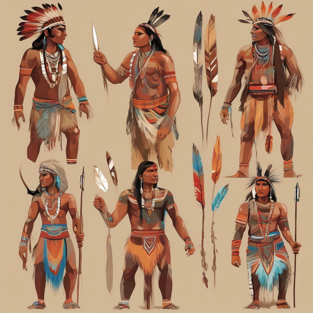 indians of nature colors by Générateur d'images par IA gratuit - Aucune connexion nécessaire✨ | AIGAZOU