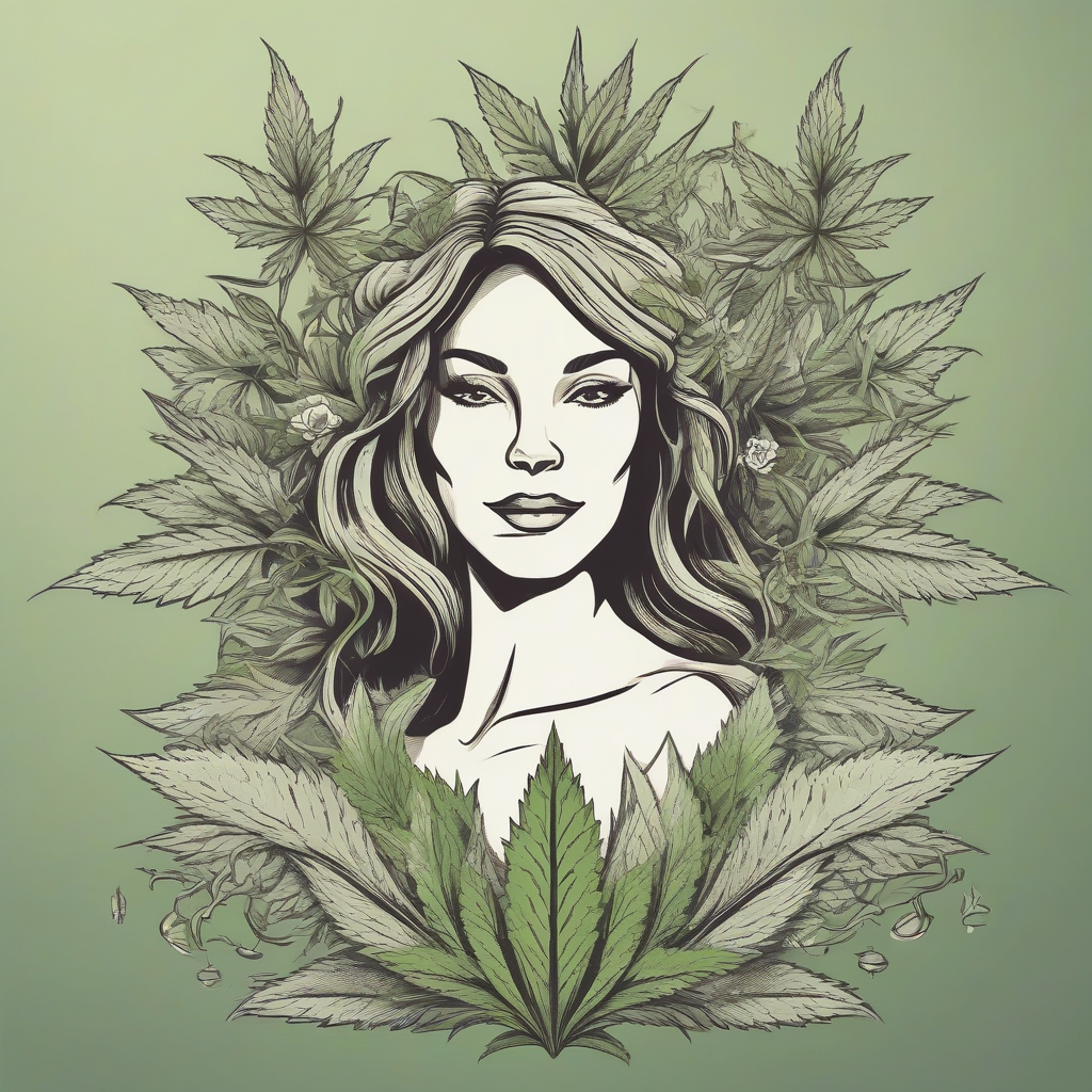 create a highly detailed logo featuring a female cannabis plant by मुफ्त एआई छवि जनरेटर - बिना लॉगिन के✨ | AIGAZOU