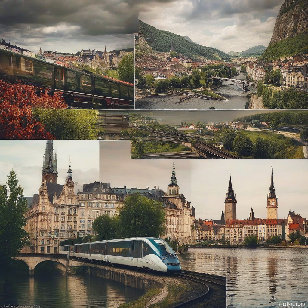 travel through europe cities landscape train by Générateur d'images par IA gratuit - Aucune connexion nécessaire✨ | AIGAZOU