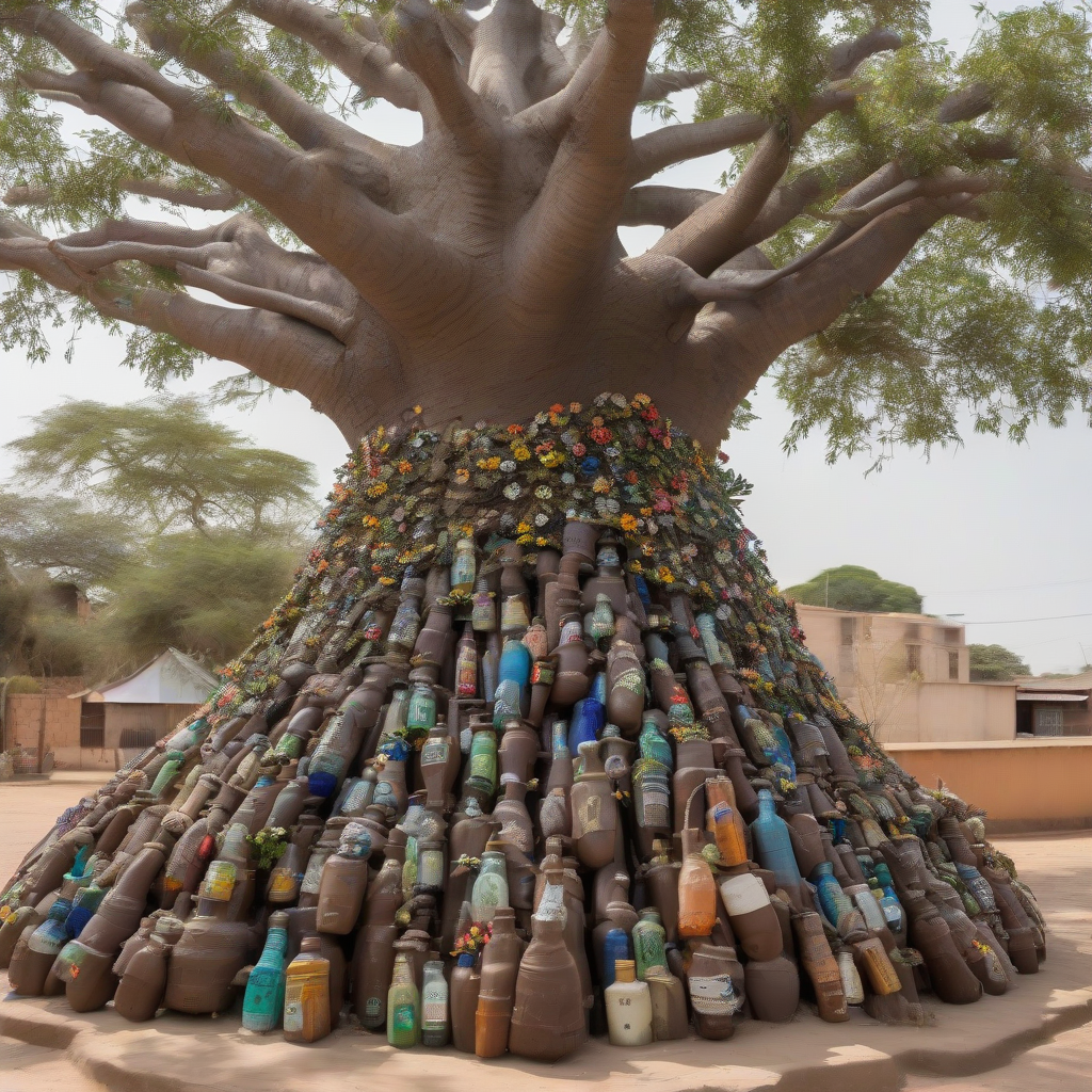 a large human shaped baobab tree with mouth open by मुफ्त एआई छवि जनरेटर - बिना लॉगिन के✨ | AIGAZOU