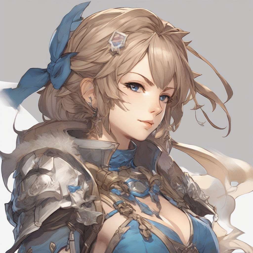 cool female character facing right in granblue fantasy style by मुफ्त एआई छवि जनरेटर - बिना लॉगिन के✨ | AIGAZOU