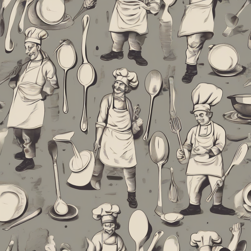 some chefs with spoons by मुफ्त एआई छवि जनरेटर - बिना लॉगिन के✨ | AIGAZOU