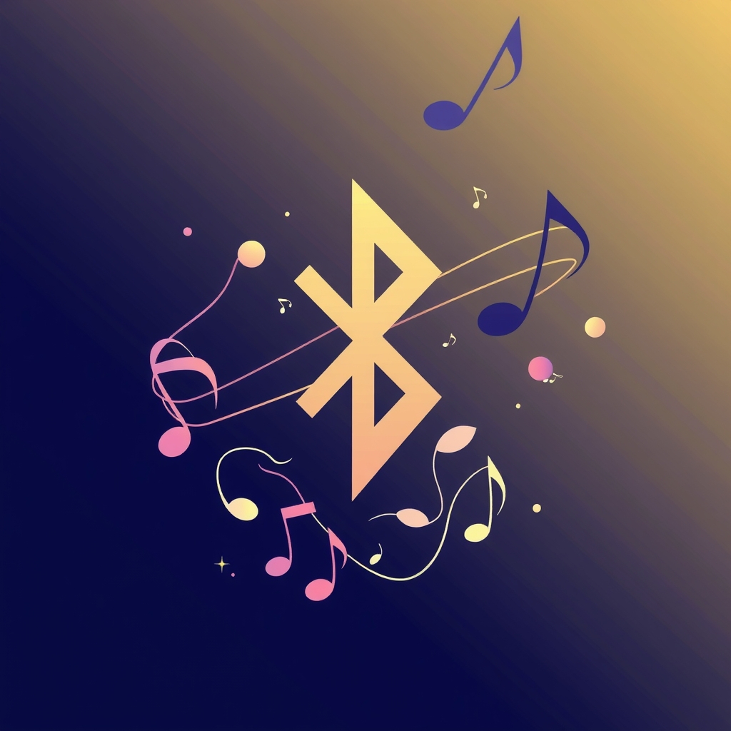 bluetooth and musical notes image with distinct features by मुफ्त एआई छवि जनरेटर - बिना लॉगिन के✨ | AIGAZOU