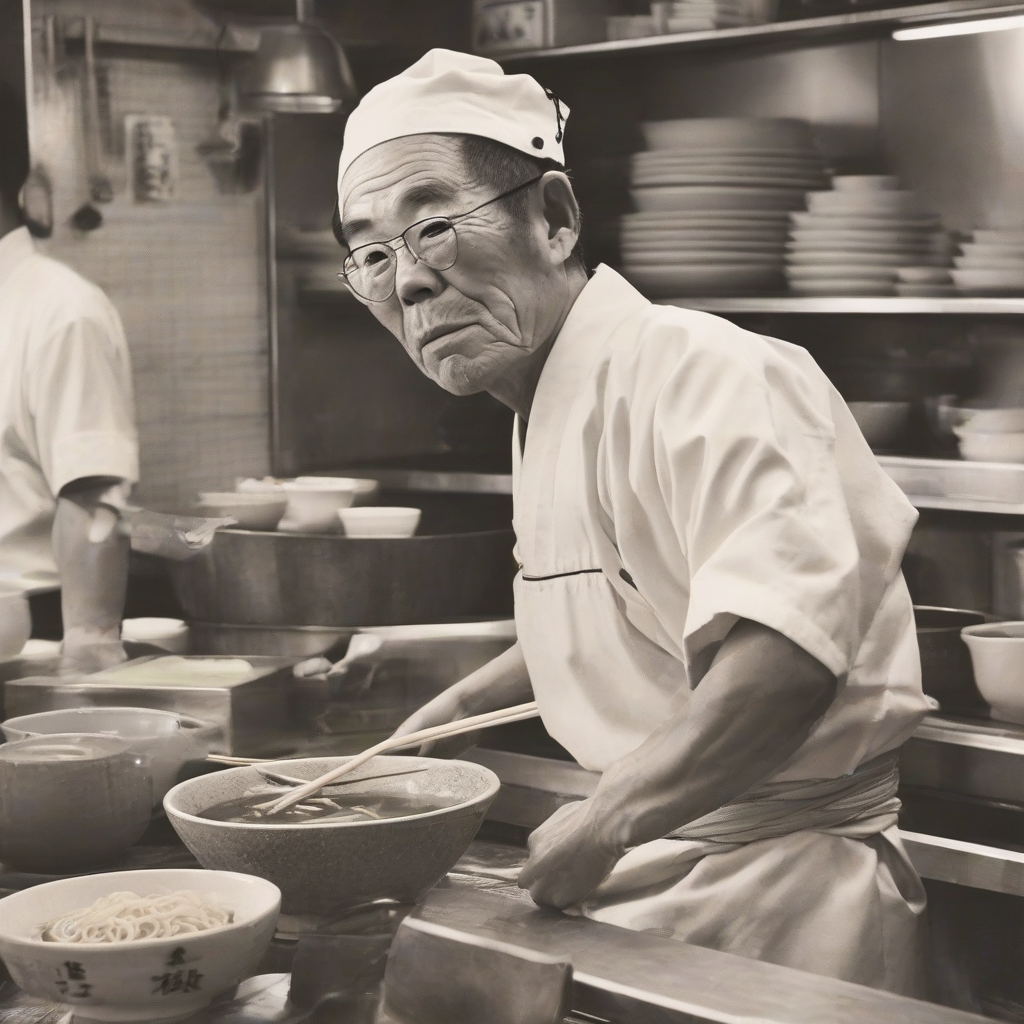 legendary ramen craftsman jiro by मुफ्त एआई छवि जनरेटर - बिना लॉगिन के✨ | AIGAZOU