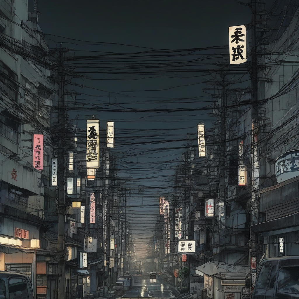 modern japanese streets dark atmosphere by Générateur d'images par IA gratuit - Aucune connexion nécessaire✨ | AIGAZOU