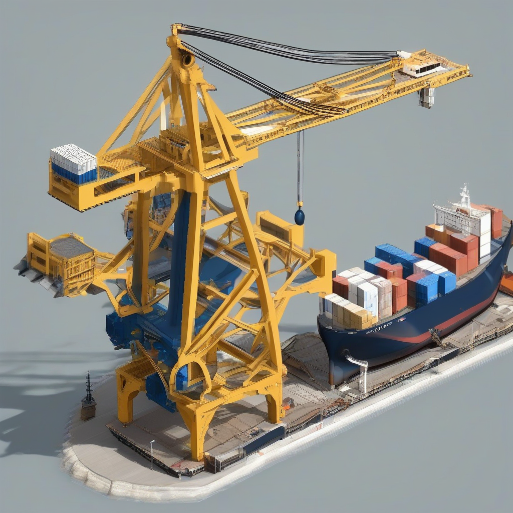 create a bulk cargo port crane with a suction arm by Générateur d'images par IA gratuit - Aucune connexion nécessaire✨ | AIGAZOU