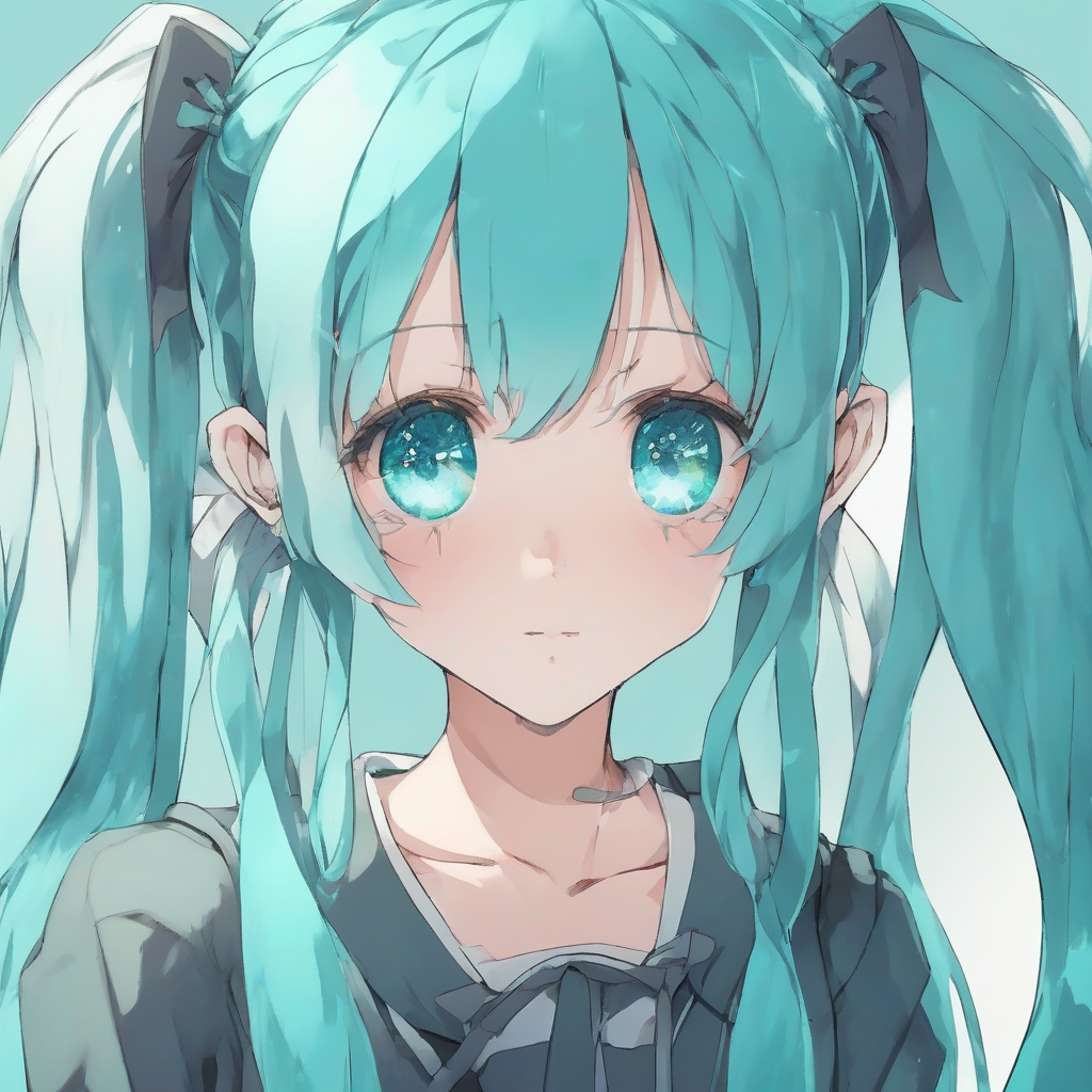 aqua blue twintail hair style odd eye girl by Générateur d'images par IA gratuit - Aucune connexion nécessaire✨ | AIGAZOU