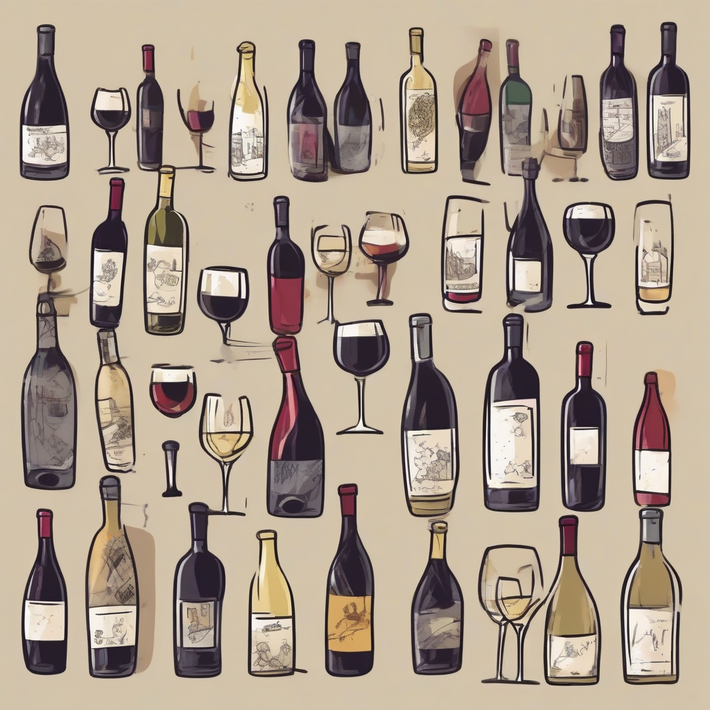 various wines in cartoon style by मुफ्त एआई छवि जनरेटर - बिना लॉगिन के✨ | AIGAZOU