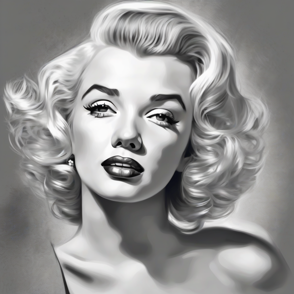 create a very beautiful drawing of marilyn monroe by मुफ्त एआई छवि जनरेटर - बिना लॉगिन के✨ | AIGAZOU