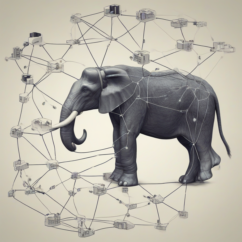 mammut processes a network model by Générateur d'images par IA gratuit - Aucune connexion nécessaire✨ | AIGAZOU