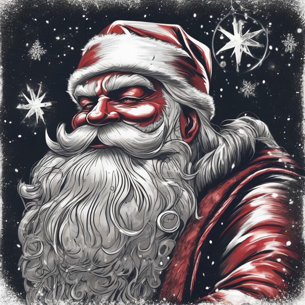 illustration santa claus heavy metal xmas dark by मुफ्त एआई छवि जनरेटर - बिना लॉगिन के✨ | AIGAZOU