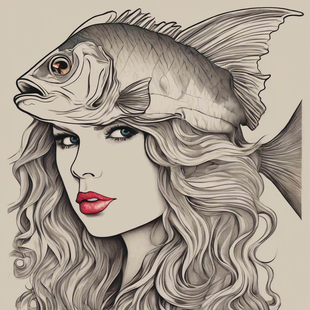 taylor swift as a fish by मुफ्त एआई छवि जनरेटर - बिना लॉगिन के✨ | AIGAZOU