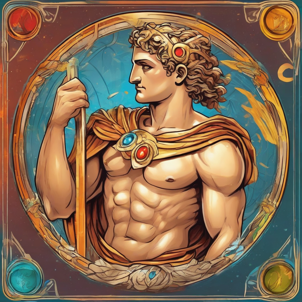 greek roman mythology apollo character card by मुफ्त एआई छवि जनरेटर - बिना लॉगिन के✨ | AIGAZOU