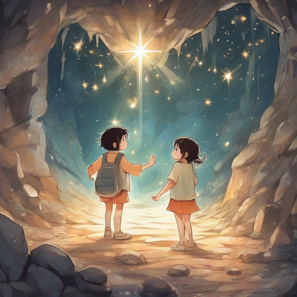 finding a shining star in a deep cave by मुफ्त एआई छवि जनरेटर - बिना लॉगिन के✨ | AIGAZOU