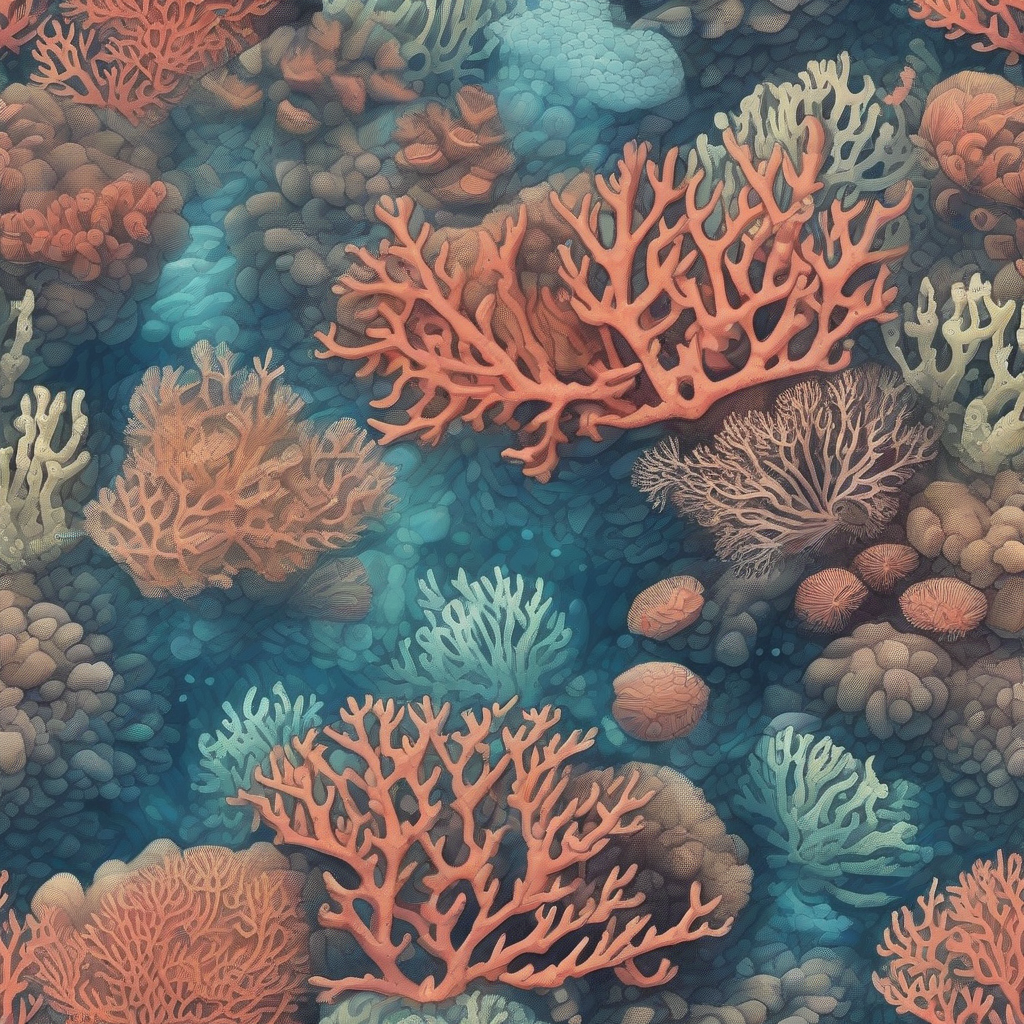 coral reef underwater illustration view from above by मुफ्त एआई छवि जनरेटर - बिना लॉगिन के✨ | AIGAZOU