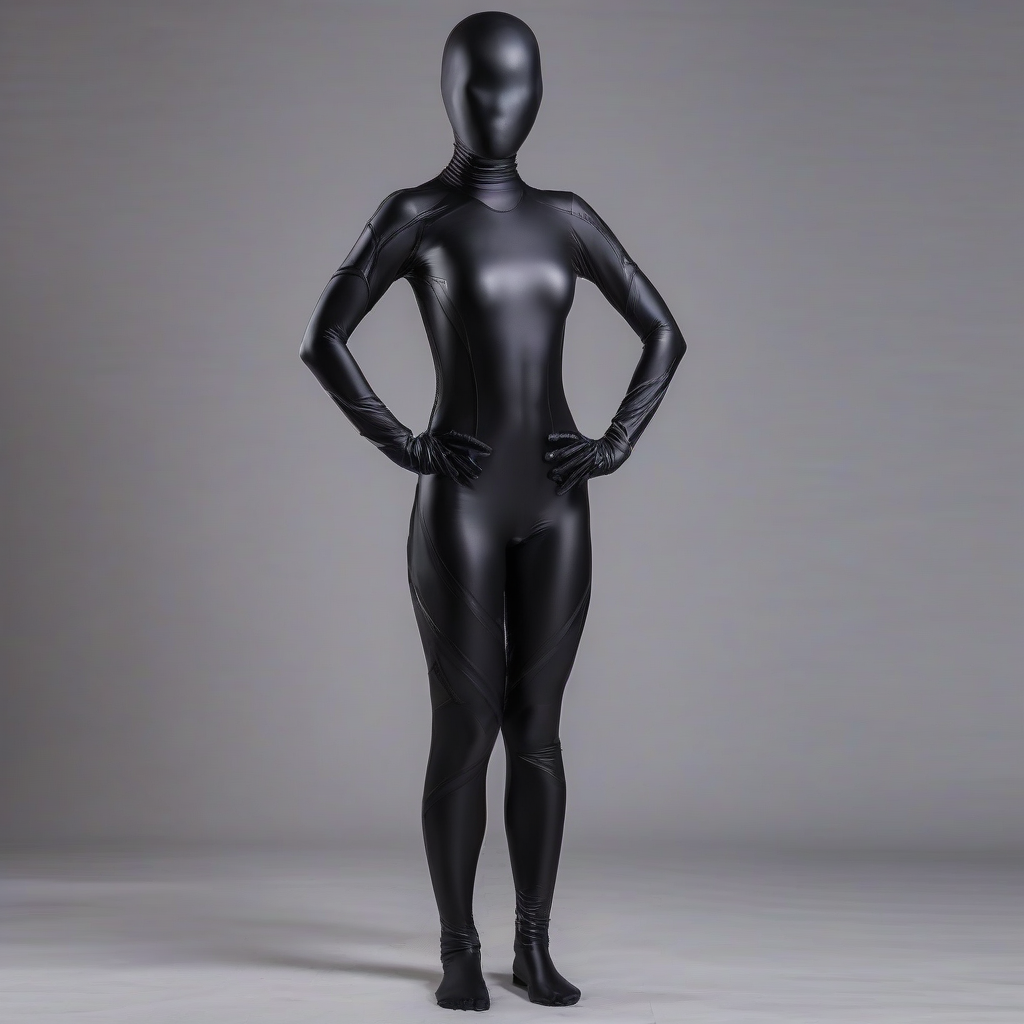 shocka female combatant zentai black by मुफ्त एआई छवि जनरेटर - बिना लॉगिन के✨ | AIGAZOU