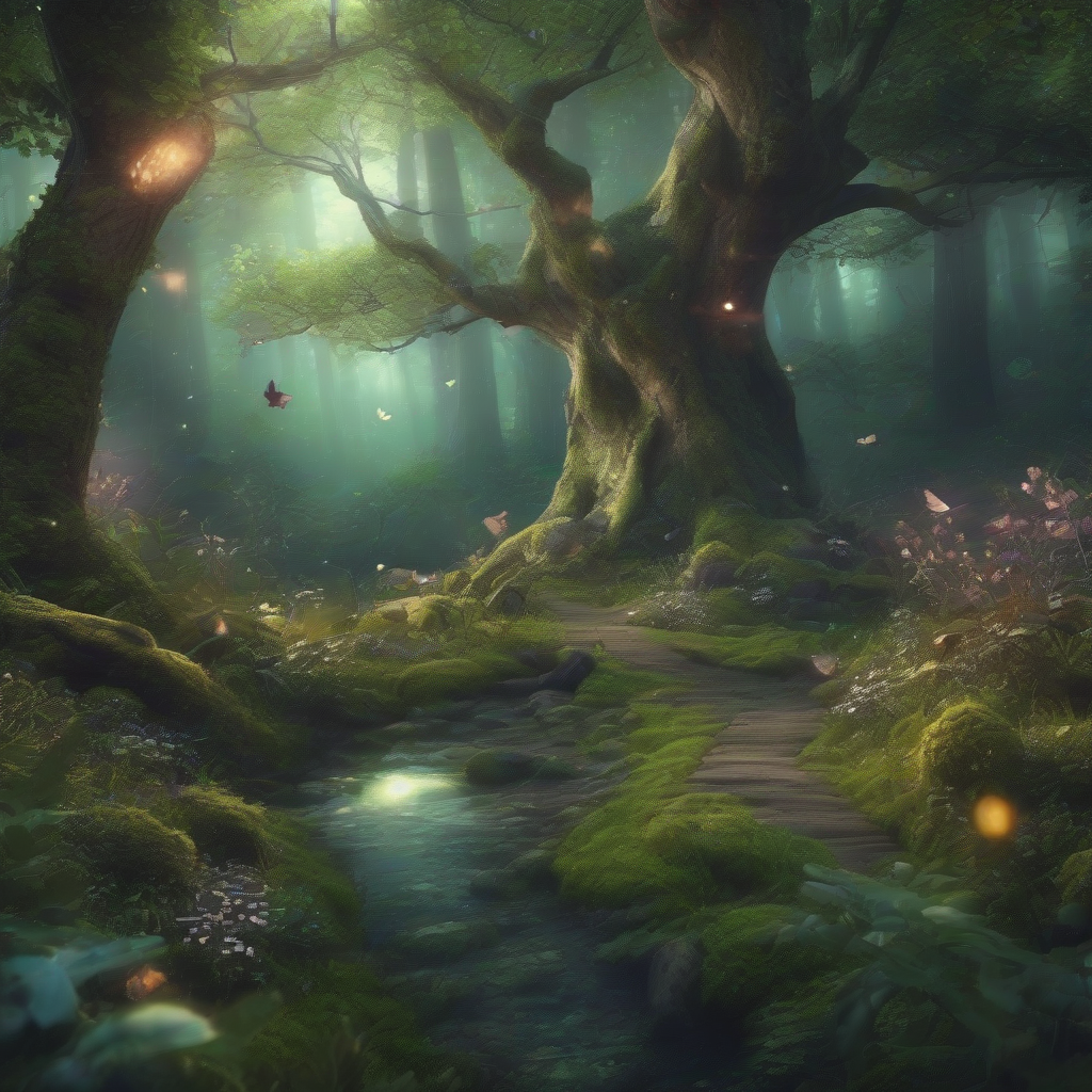 magical forest realistic by 무료 AI 이미지 생성기 - 로그인 필요 없음✨ | AIGAZOU