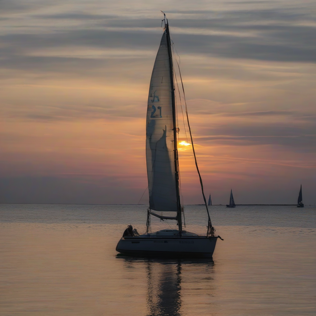 sea sand sailing wave sunset by मुफ्त एआई छवि जनरेटर - बिना लॉगिन के✨ | AIGAZOU