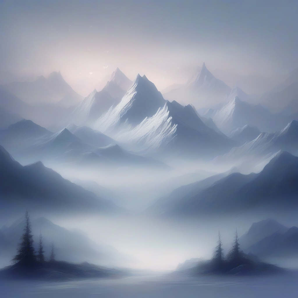 ethereal cold dreamlike landscape distant peaceful by Free AI Image Generator & Maker - No login required✨ | AIGAZOU