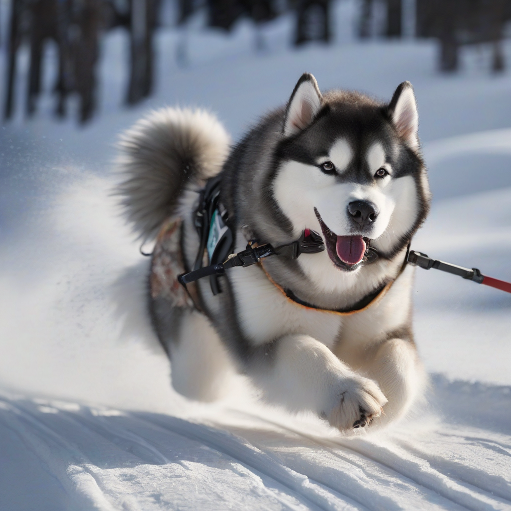 sled dog in alaska by मुफ्त एआई छवि जनरेटर - बिना लॉगिन के✨ | AIGAZOU