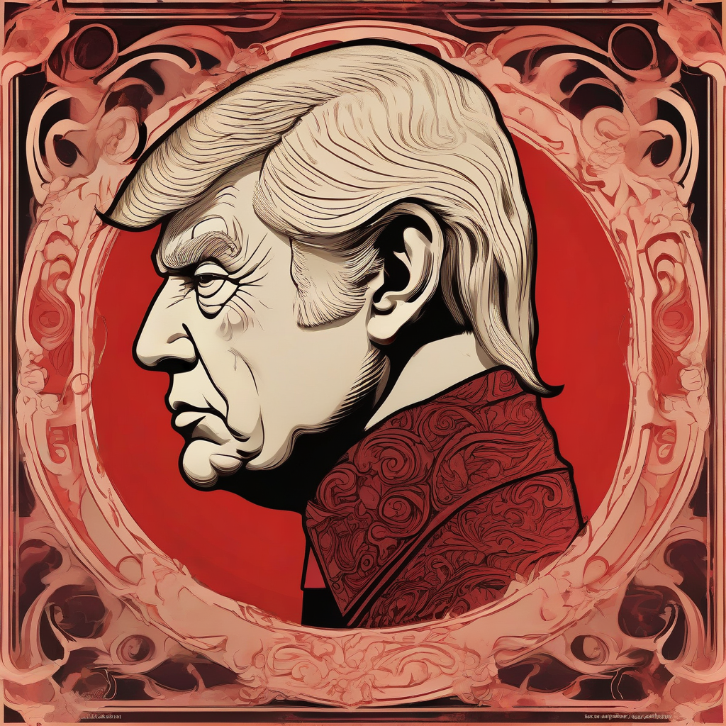 donald trump demon side view youth style by मुफ्त एआई छवि जनरेटर - बिना लॉगिन के✨ | AIGAZOU