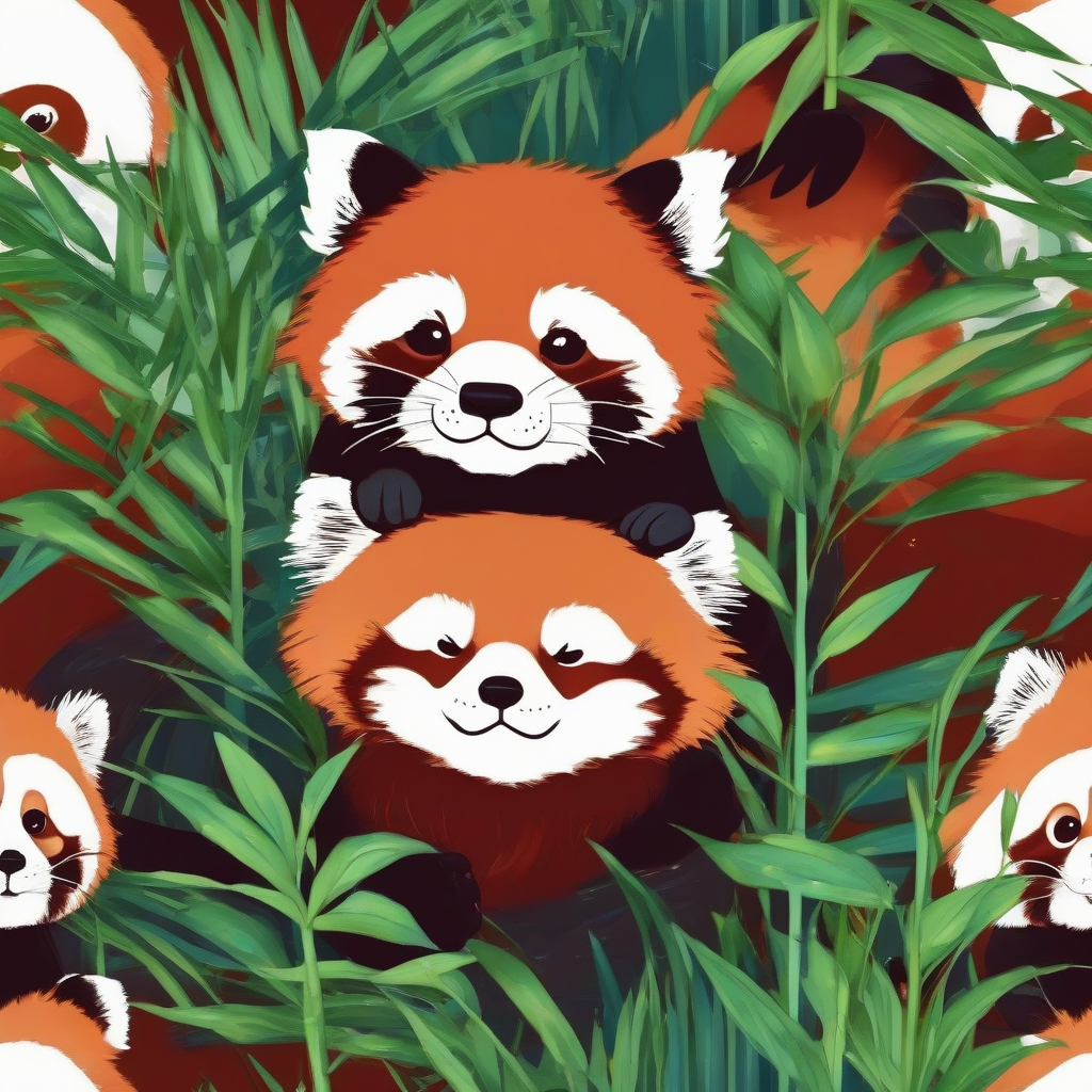 water bamboo red panda sunlight friendly by मुफ्त एआई छवि जनरेटर - बिना लॉगिन के✨ | AIGAZOU