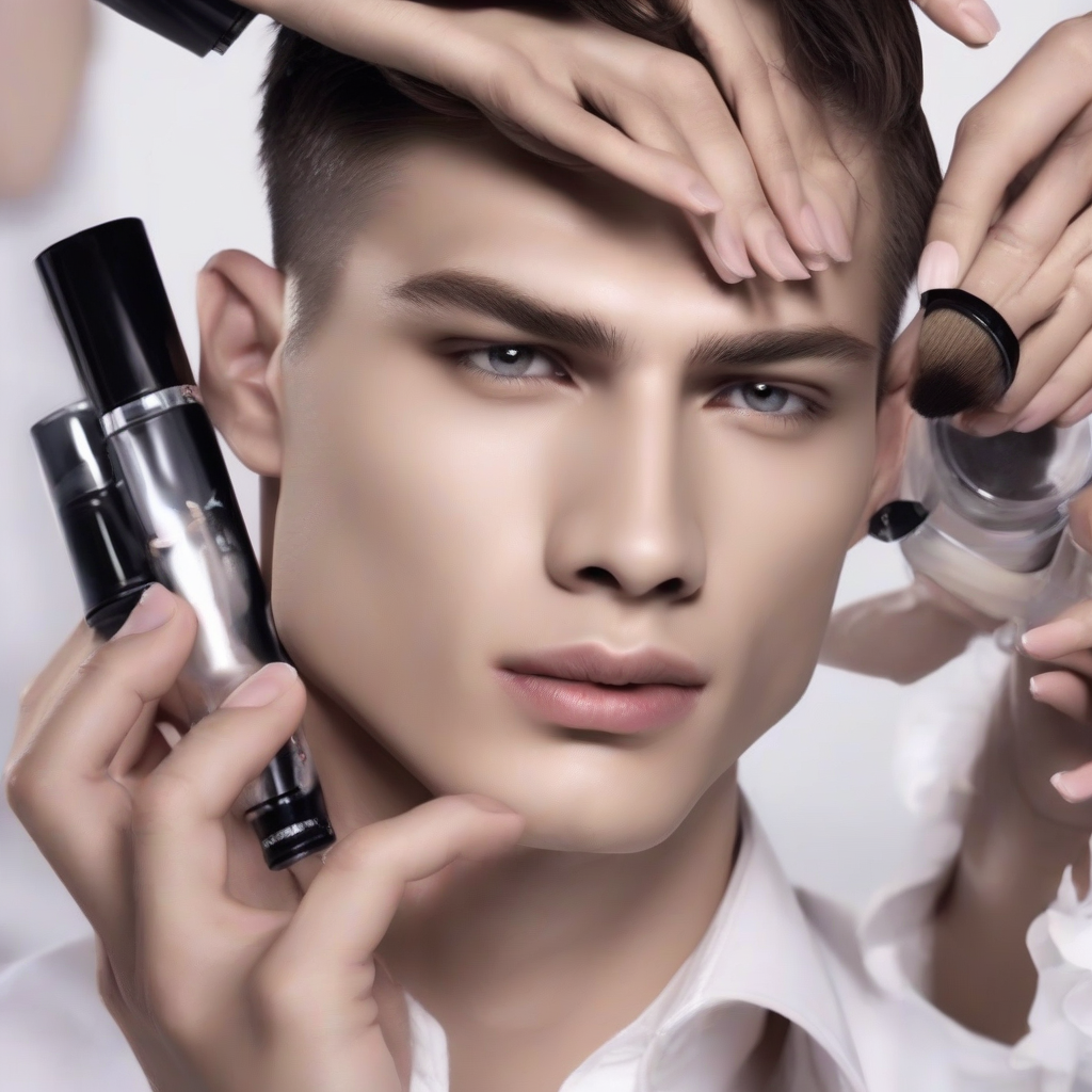 top models in the male cosmetics industry by मुफ्त एआई छवि जनरेटर - बिना लॉगिन के✨ | AIGAZOU