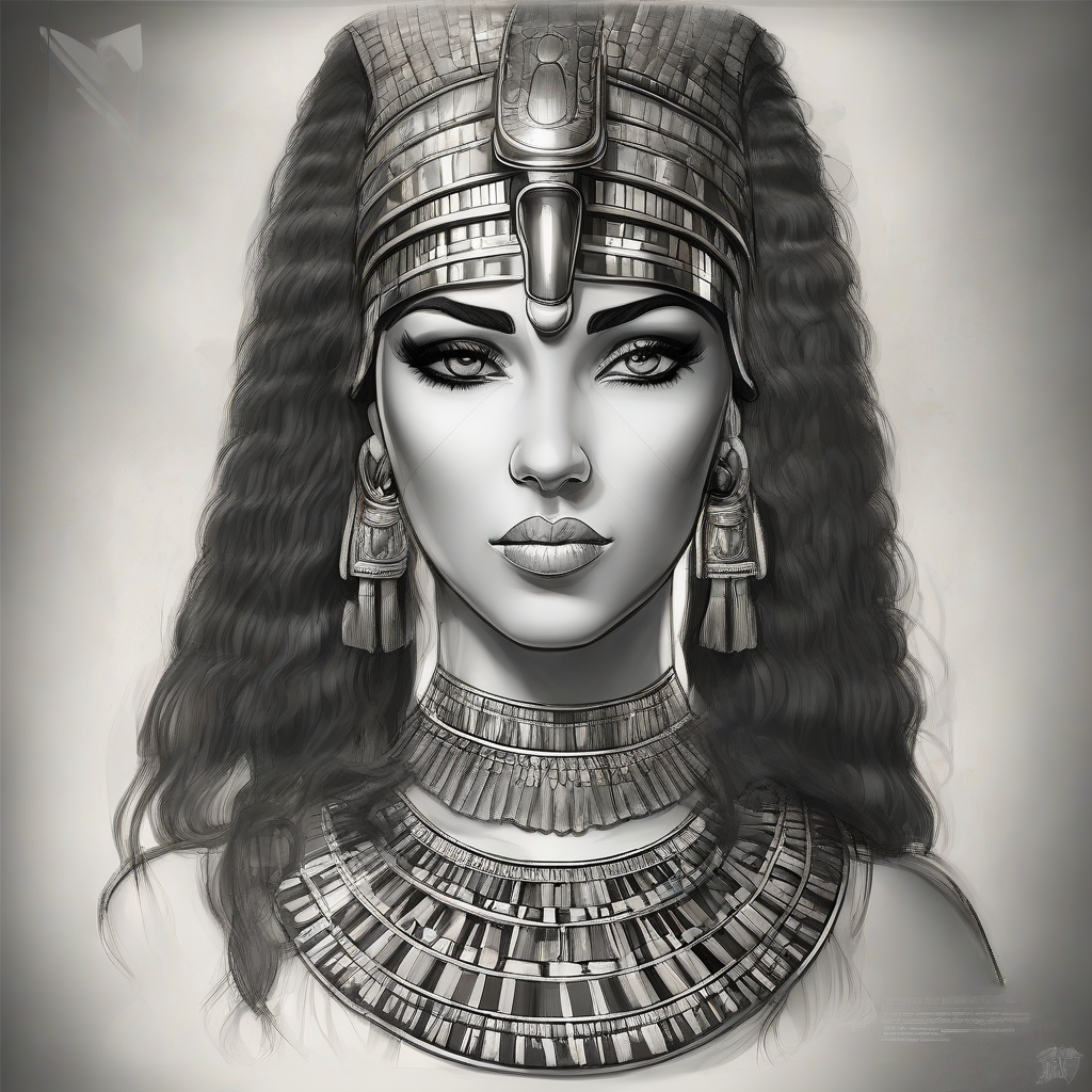 create a beautiful drawing of cleopatra by मुफ्त एआई छवि जनरेटर - बिना लॉगिन के✨ | AIGAZOU