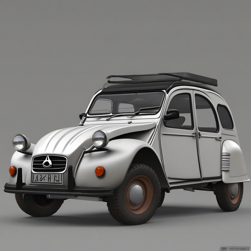 realistic 2cv with flat tire by मुफ्त एआई छवि जनरेटर - बिना लॉगिन के✨ | AIGAZOU