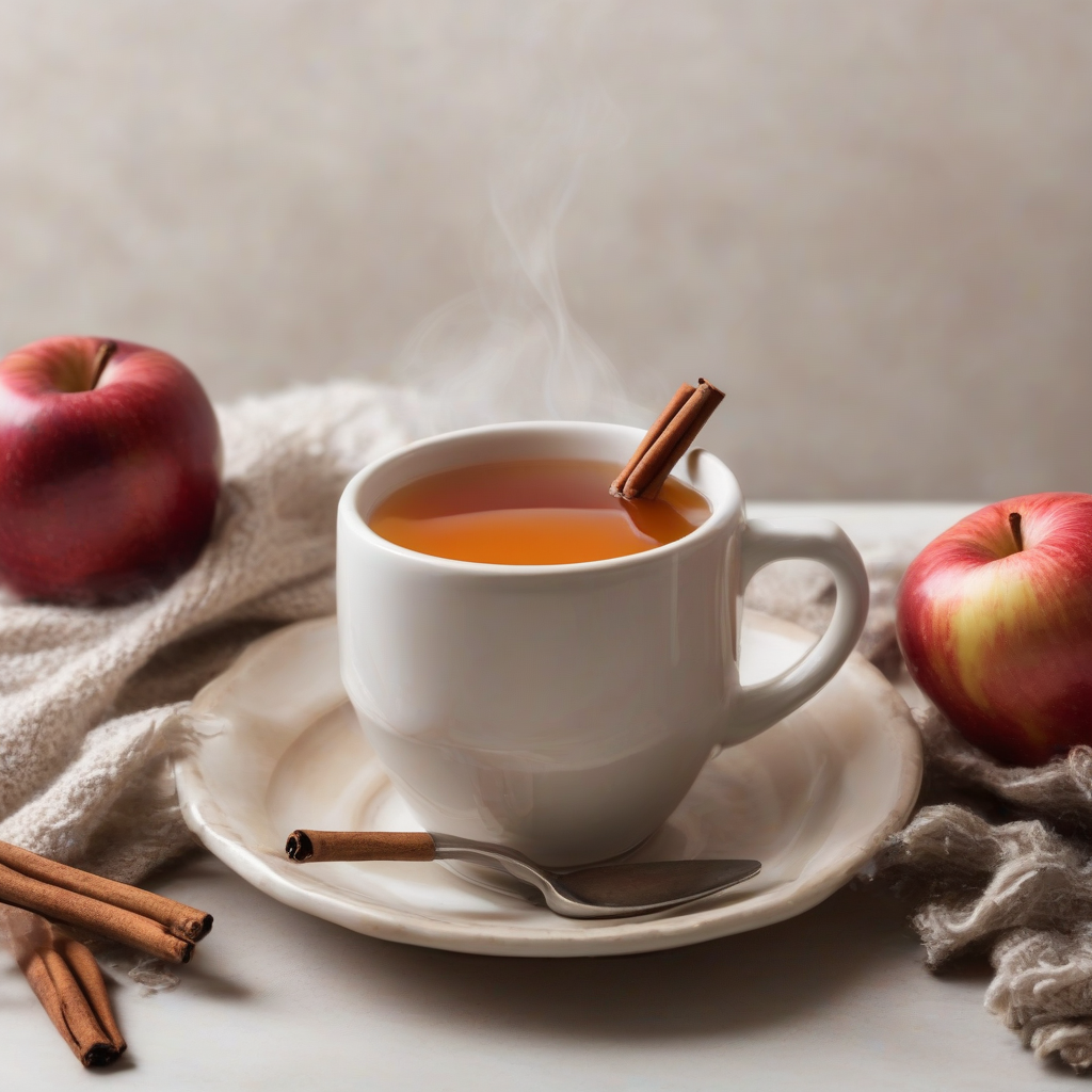 a cup of hot apple cider by मुफ्त एआई छवि जनरेटर - बिना लॉगिन के✨ | AIGAZOU