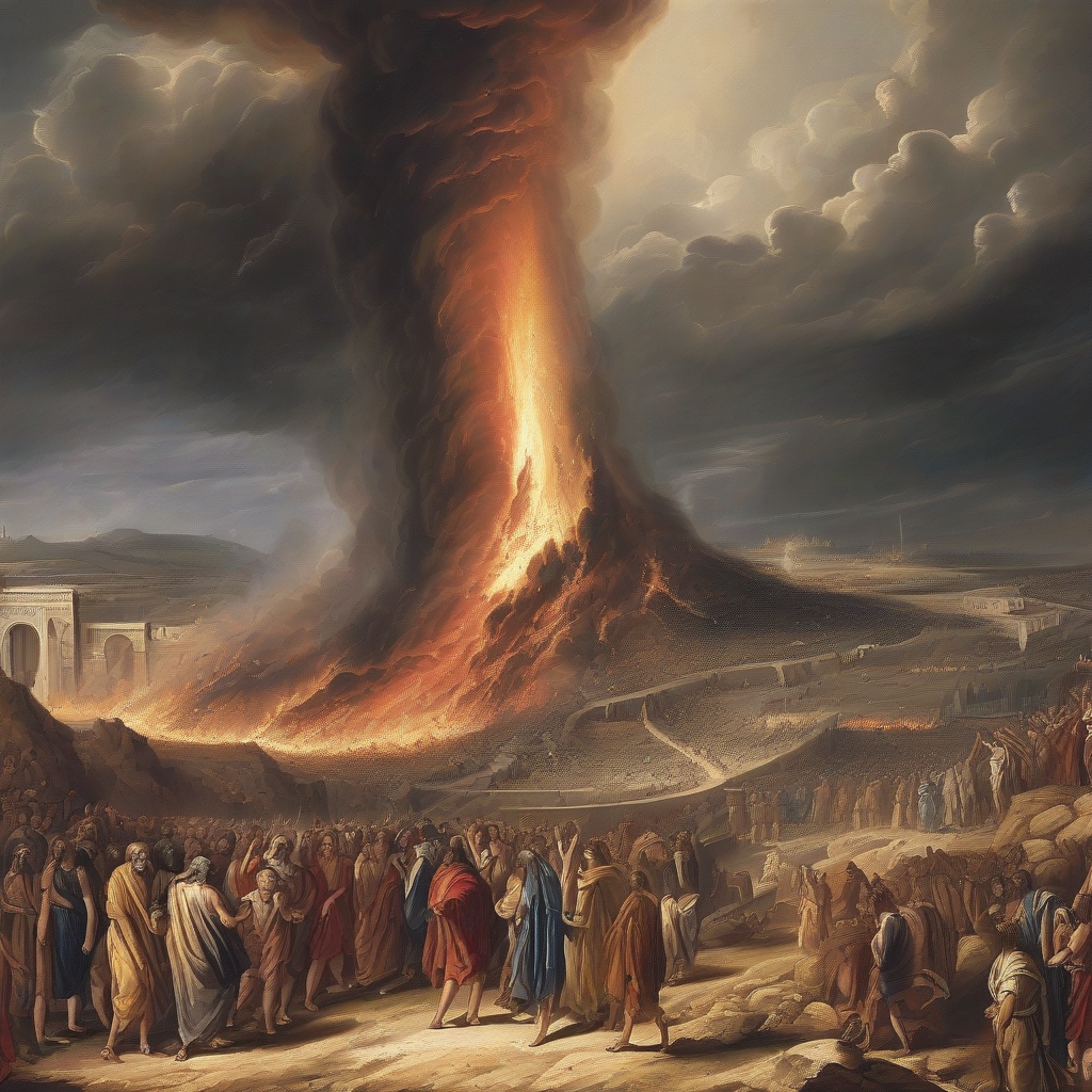 the destruction of sodom and gomorrah in the bible by मुफ्त एआई छवि जनरेटर - बिना लॉगिन के✨ | AIGAZOU