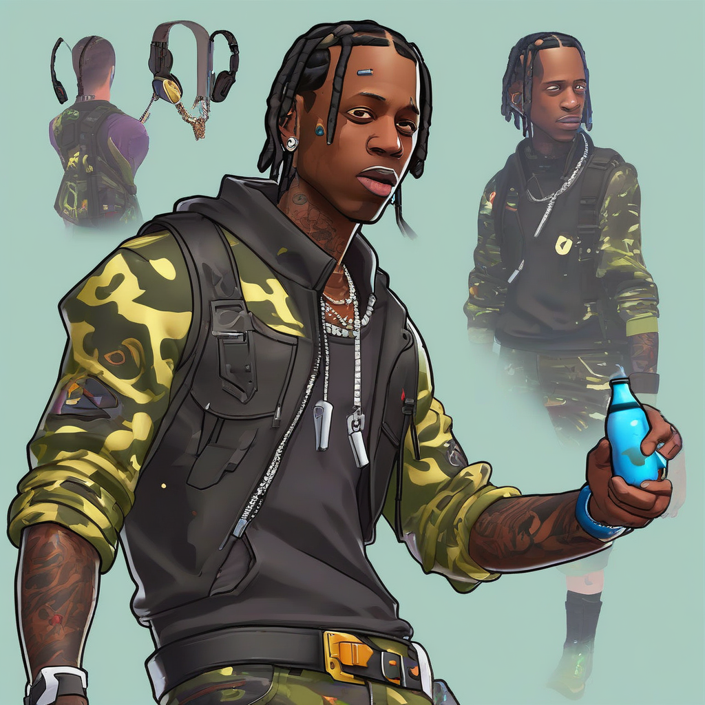 imagine travis scott in fortnite by मुफ्त एआई छवि जनरेटर - बिना लॉगिन के✨ | AIGAZOU